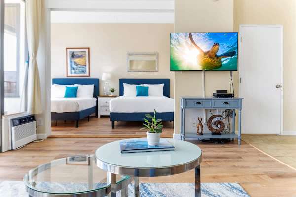 Watch your favorite movie in the living room.