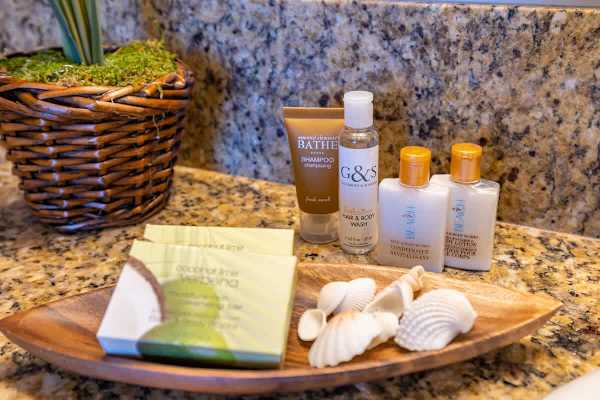 We provide a starter kit of toiletries 
