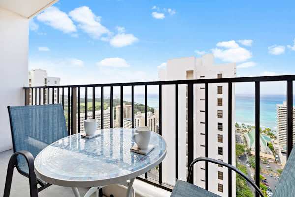 Enjoy your morning coffee on your private lanai!