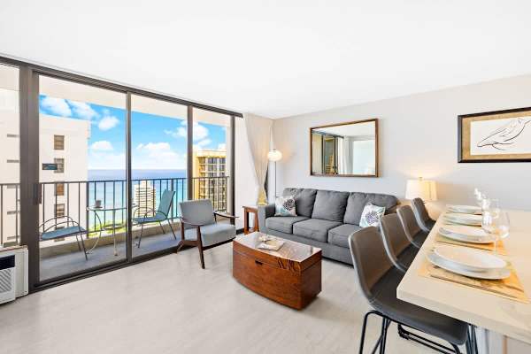 Beautiful ocean views from the living room!