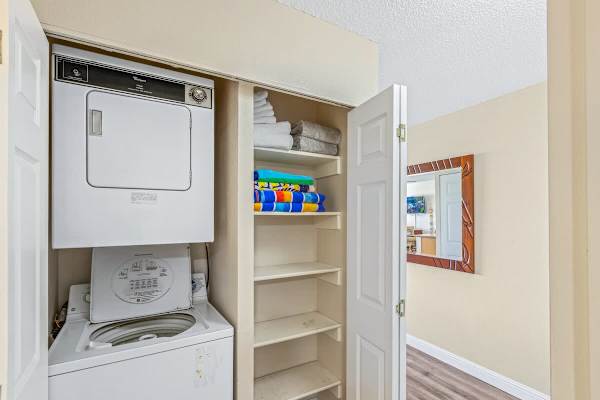 Washer and dryer in unit