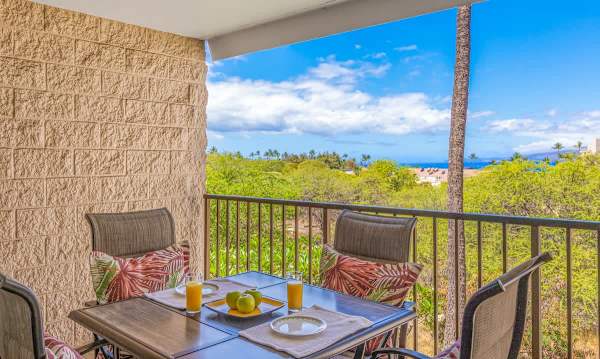 Balcony with ocean views