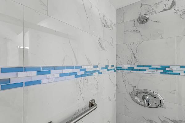 Beautiful bathroom with walk-in shower