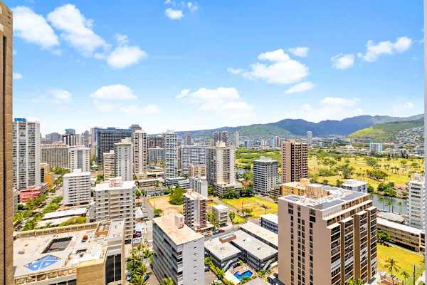 Mountain views from the lanai