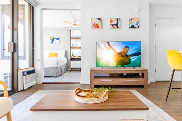Smart TV with cable