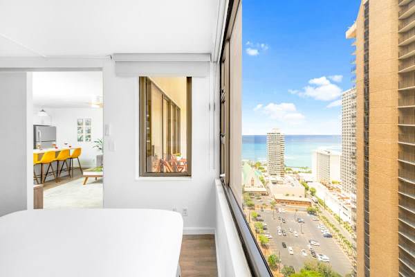 Gorgeous ocean view from the bedroom