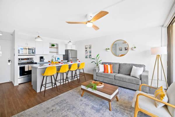 Ceiling fan for air circulation