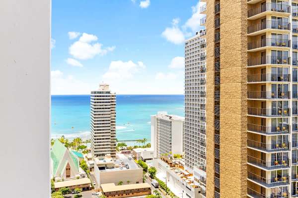 Ocean views from the lanai