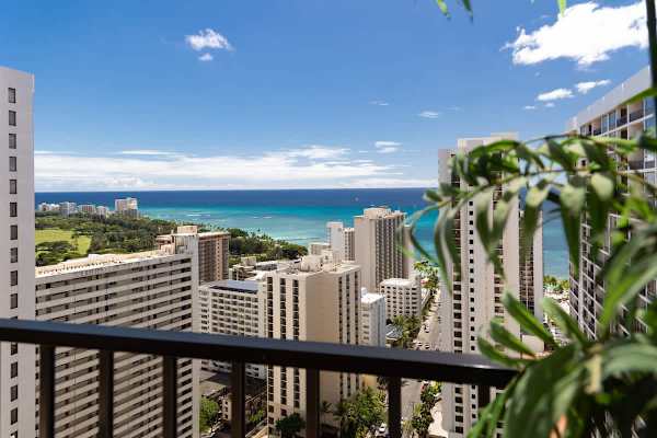Enjoy the refreshing views of the ocean and the city from the comfort of your private balcony!