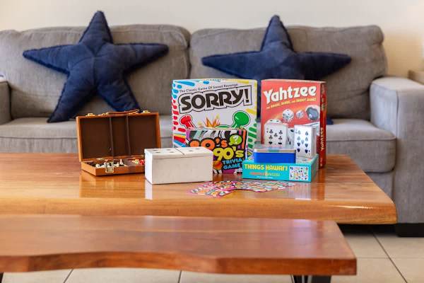 Grab a game like Sorry! or Yahtzee and make some great vacation memories.
