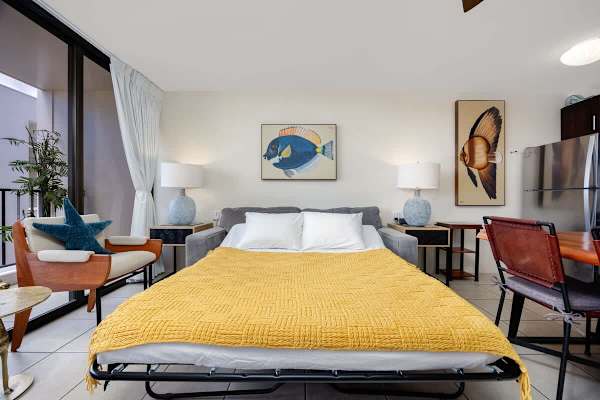 Stylish seating and a bonus bed! Relax on the sofa during the day, then open it up for extra sleeping space at night.