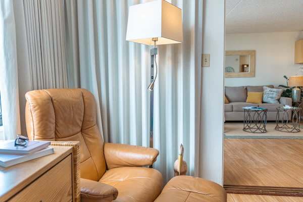 Stressless chair, and nightstand in your bedroom