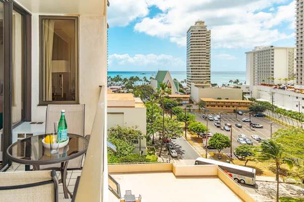 Enjoy this beautiful ocean view from your balcony.