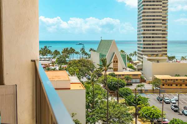 Enjoy this beautiful ocean view from your balcony.