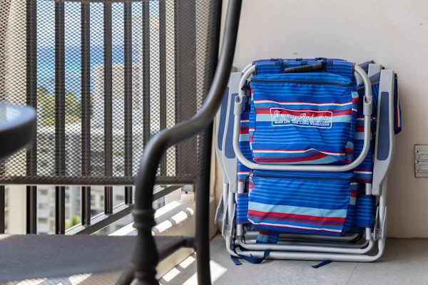 We provide 2 beach chairs for the guests to use