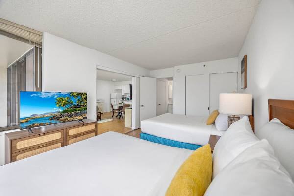 43" Smart TV in the bedroom