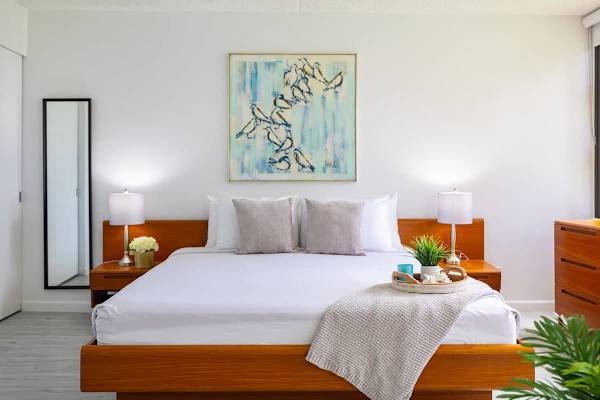 Comfortable king size bed