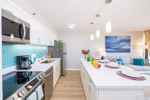 Fully equipped kitchen with dishwasher 