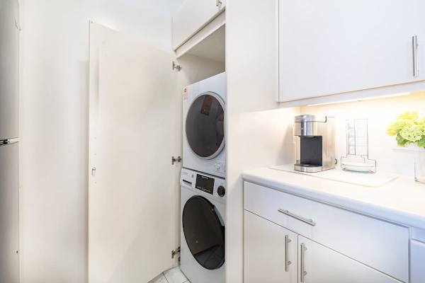 Washer and dryer in the unit
