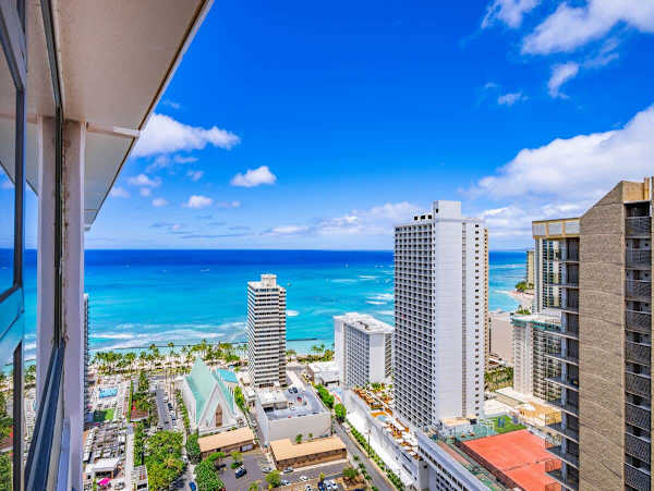 Ocean views from the lanai