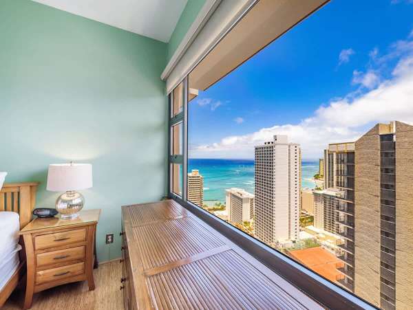 Ocean view from the bedroom