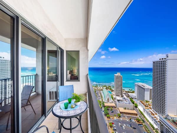 Lanai (balcony) with beautiful Ocean views