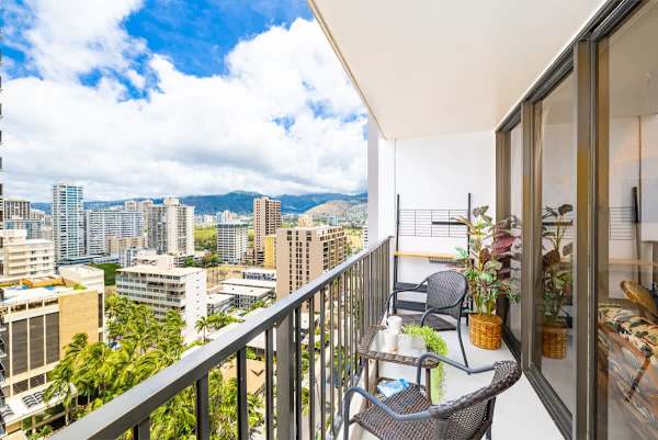 Mountain views from the balcony 