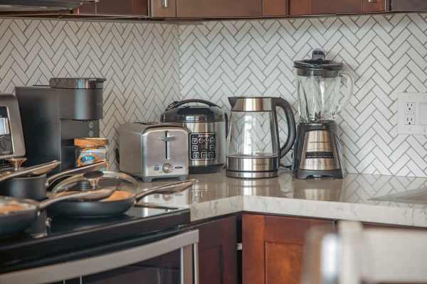 Full-size appliances for your culinary needs.