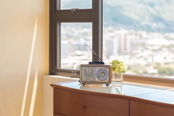 Retro portable radio