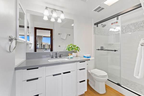 Bathroom with walk-in shower