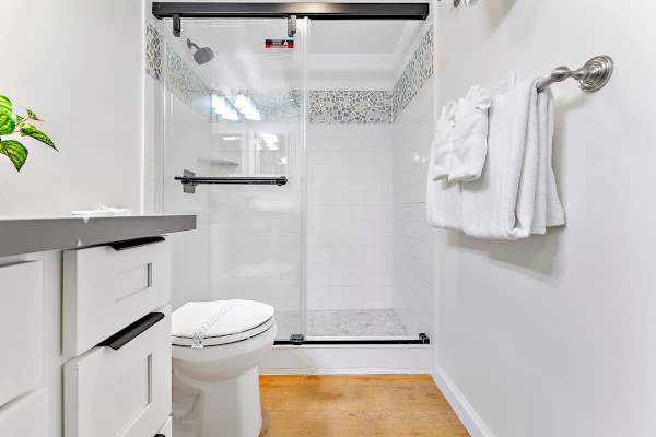 Bathroom with walk-in shower