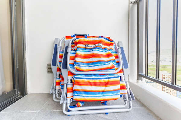 we provide two beach chairs 