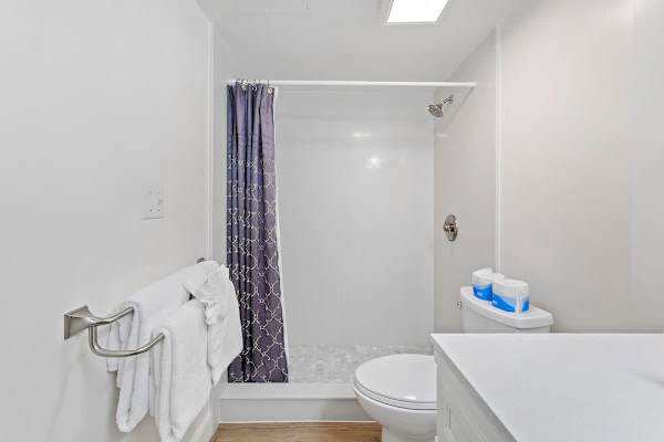 Bathroom with walk-in shower