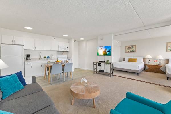 Living room and kitchen 