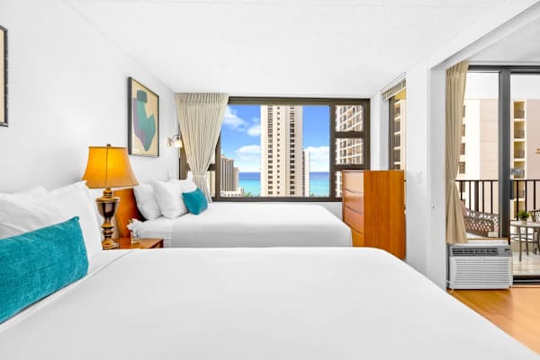 Enjoy an ocean view from your bedroom