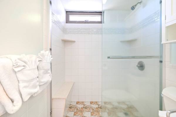 Full bathroom with walk-in shower 