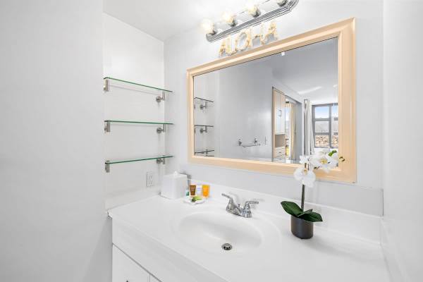 Bathroom with tub and shower combination 