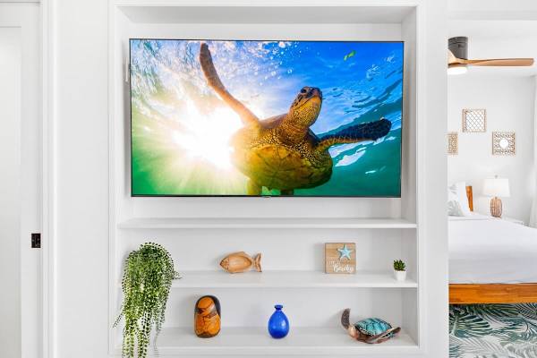 There is a flat-screen TV in the unit perfect for your entertainment!