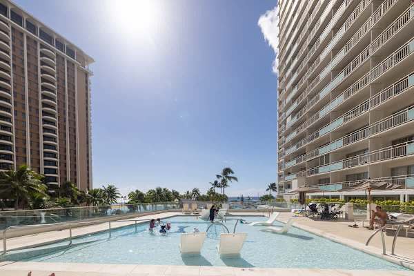 Have a refreshing dip in Ilikai Hotel's swimming pool!