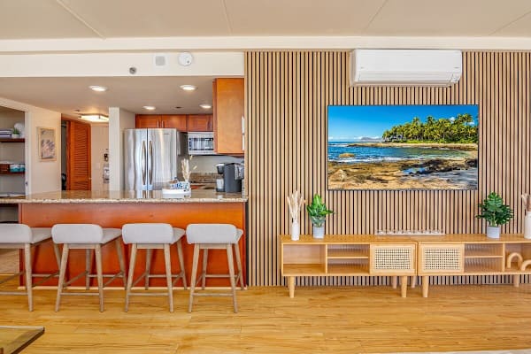 Enjoy watching your favorite movie in your living room.