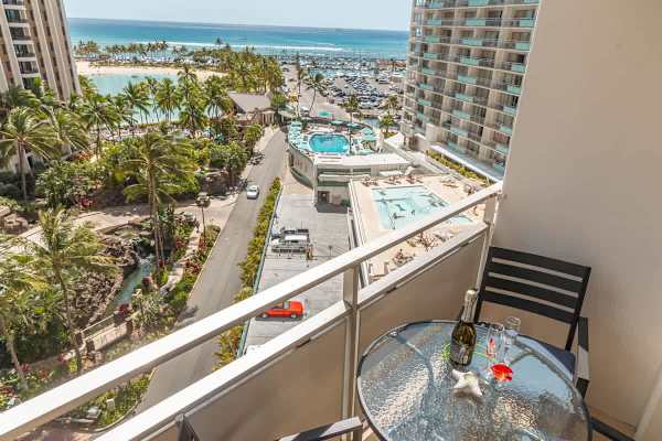 Be amazed by this stunning view from your balcony.