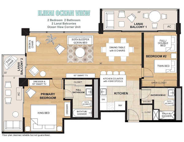Ilikai Hotel Unit 926 Floor Plan