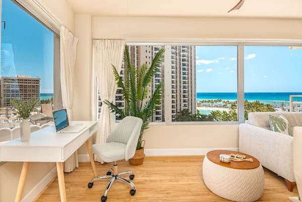 A dedicated workspace with beautiful views.