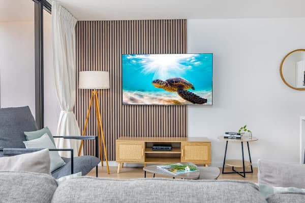 Create the ultimate escape for relaxation and entertainment with our 65" smart TV.