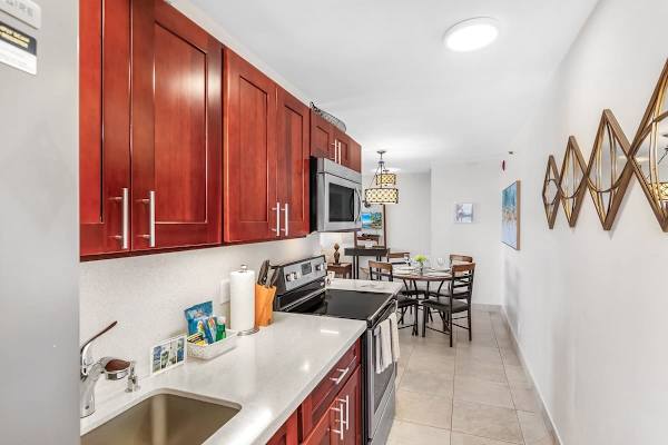 Fully equipped kitchen perfect for your culinary needs.