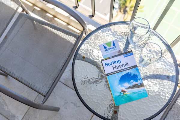 Your balcony has table and 2 chairs for coffee in the morning and cold beer at night.