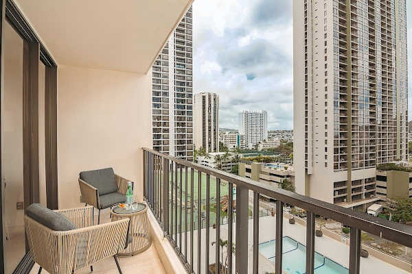 Enjoy coffee or beer on your balcony with beautiful views from the left and right sides.