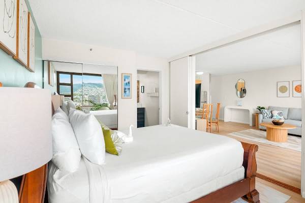 Your bedroom with bathroom access.