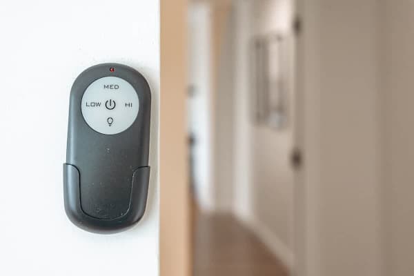 Ceiling fan remote control