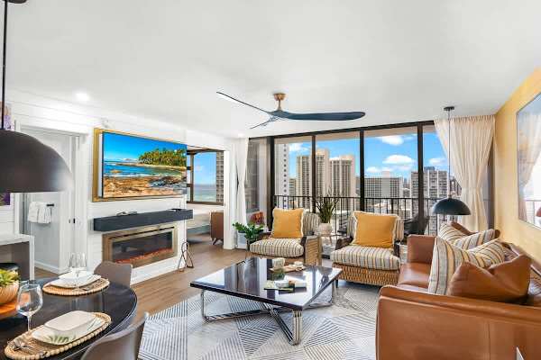 Have a relaxing stay in this newly renovated condo with beautiful ocean and city views.
